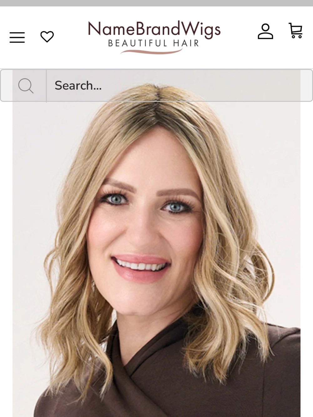 Wig topper. Envy by Alan Eaton Box - Gold Logo